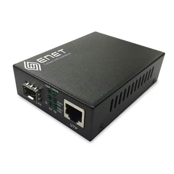 Enet 1X 10/100/1000M Copper Rj45 To 1X 1000Base-X Sfp Gigabit, Enet, Mfr#: ENMC-FGET-SFP